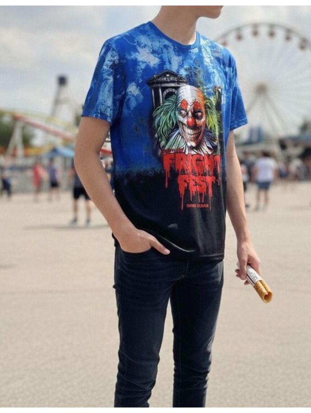 LIKE NEW | Six Flags | M | Men's Medium Fright Fest shirt